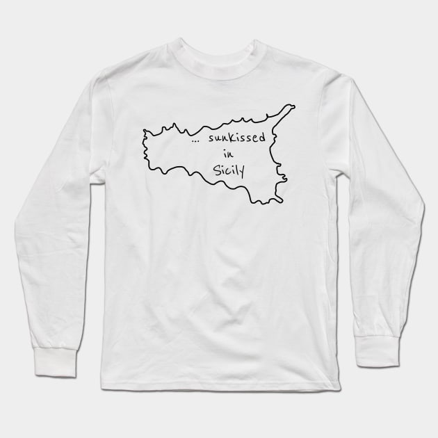 sunkissed in Sicily No. 1 Long Sleeve T-Shirt by asanaworld